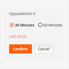 Confirm and Proceed to checkout