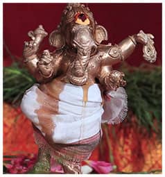 Temple Rosewater Abishekam To Ganesha Min